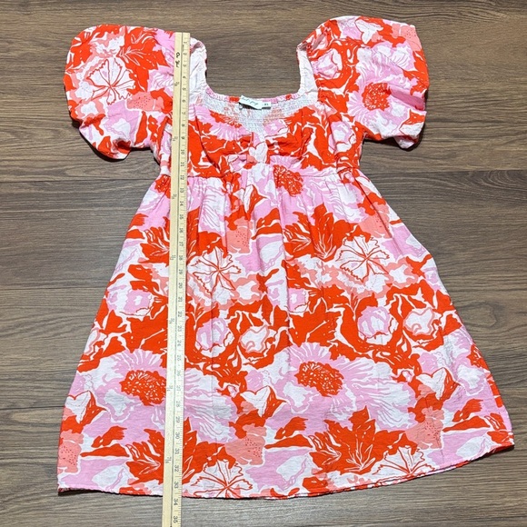 🔥🔥🔥Petal & Pup Pink and White Square Neck Mini Dress Size: XL🔥🔥🔥 - Picture 5 of 5